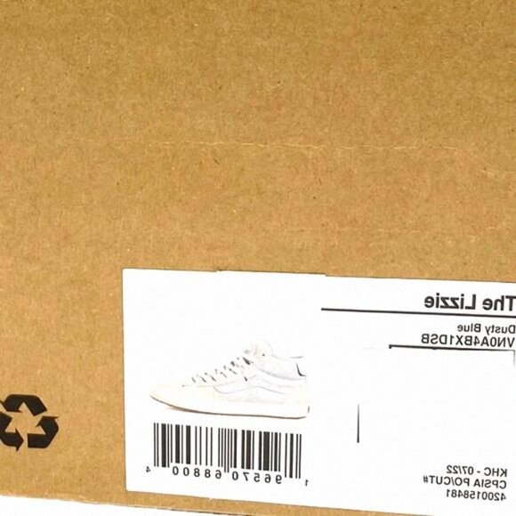 VANS Skate Lizzie Dusty Blue Shoe High Casual For VN0A4BX1DSB Canvas Suede Women - Picture 10 of 11